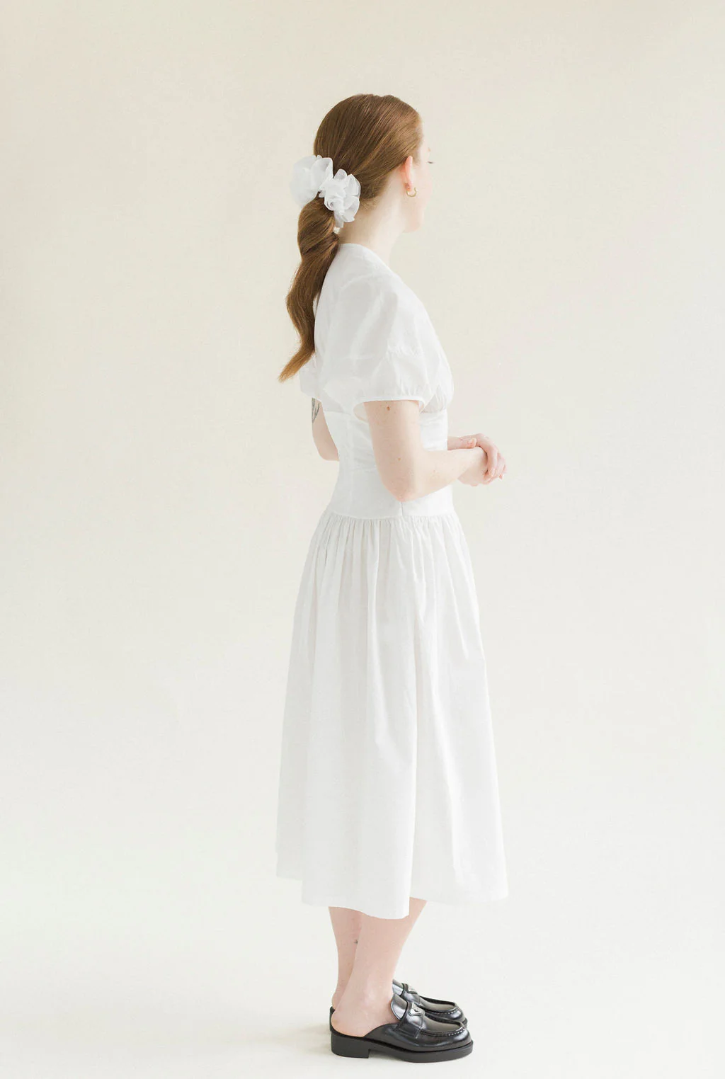 Drea Dress in White - Image 3