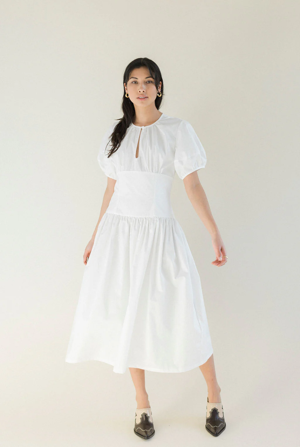 Drea Dress in White - Image 4