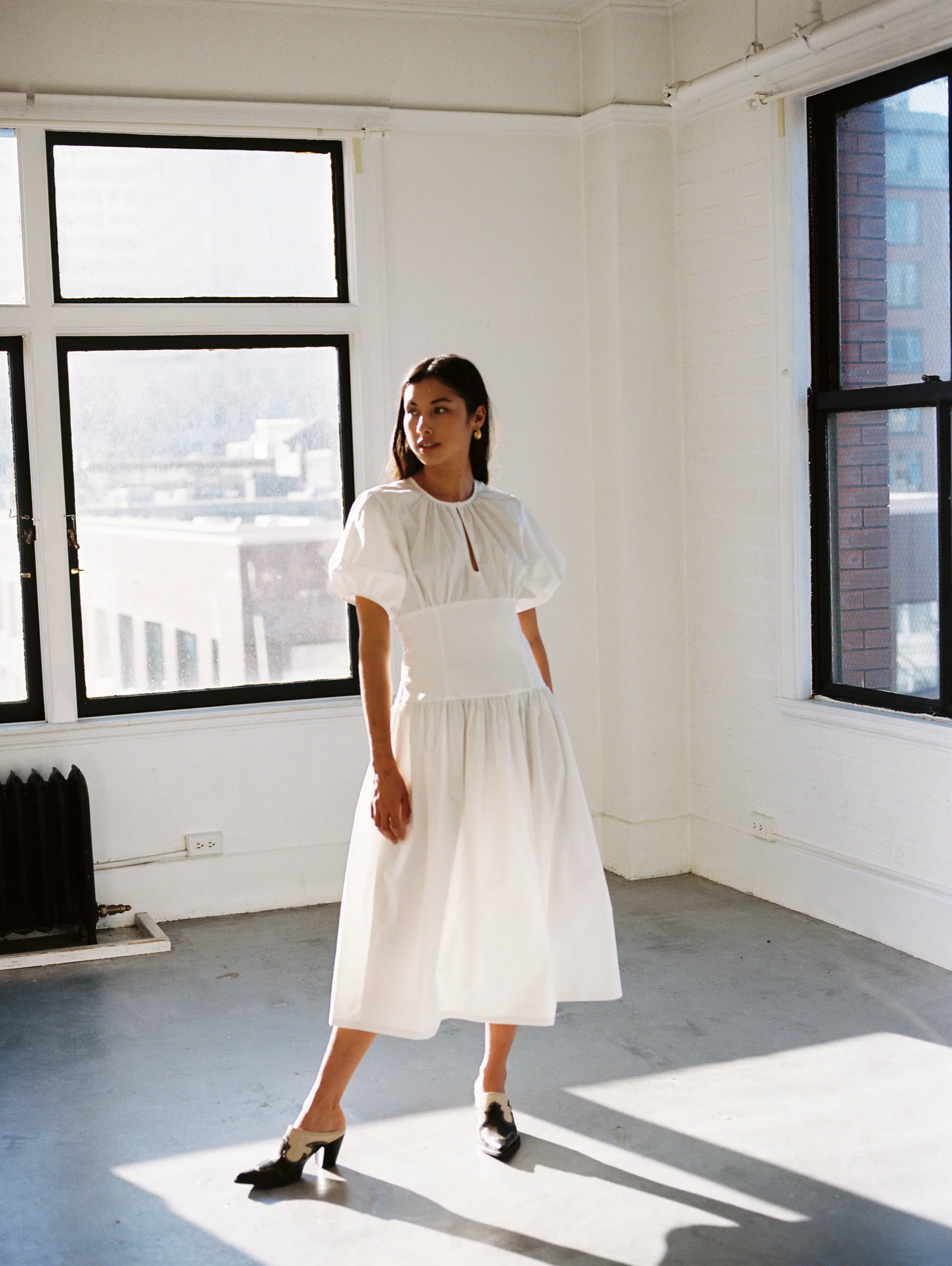 Drea Dress in White - Image 5