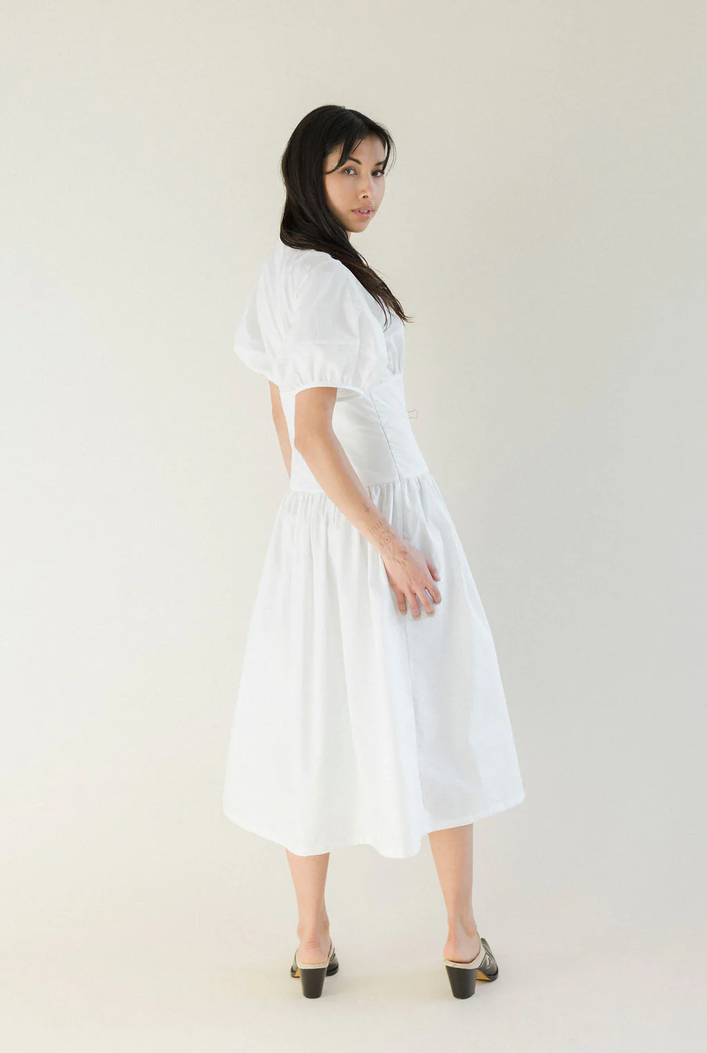 Drea Dress in White - Image 6