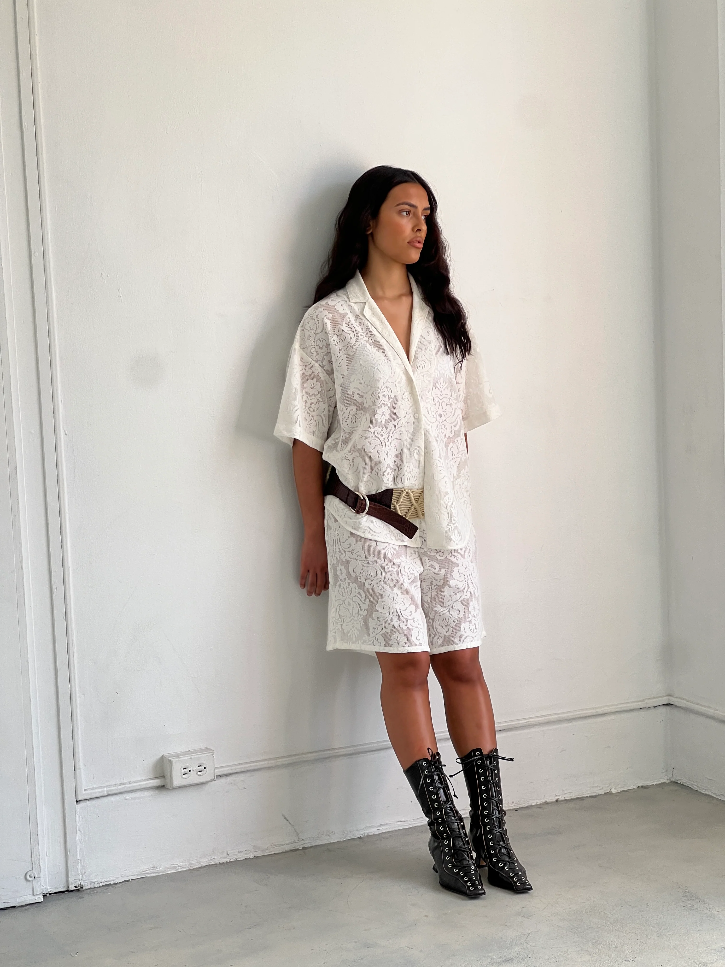 Lace Romeo Button Down - Ready to Ship - Image 12