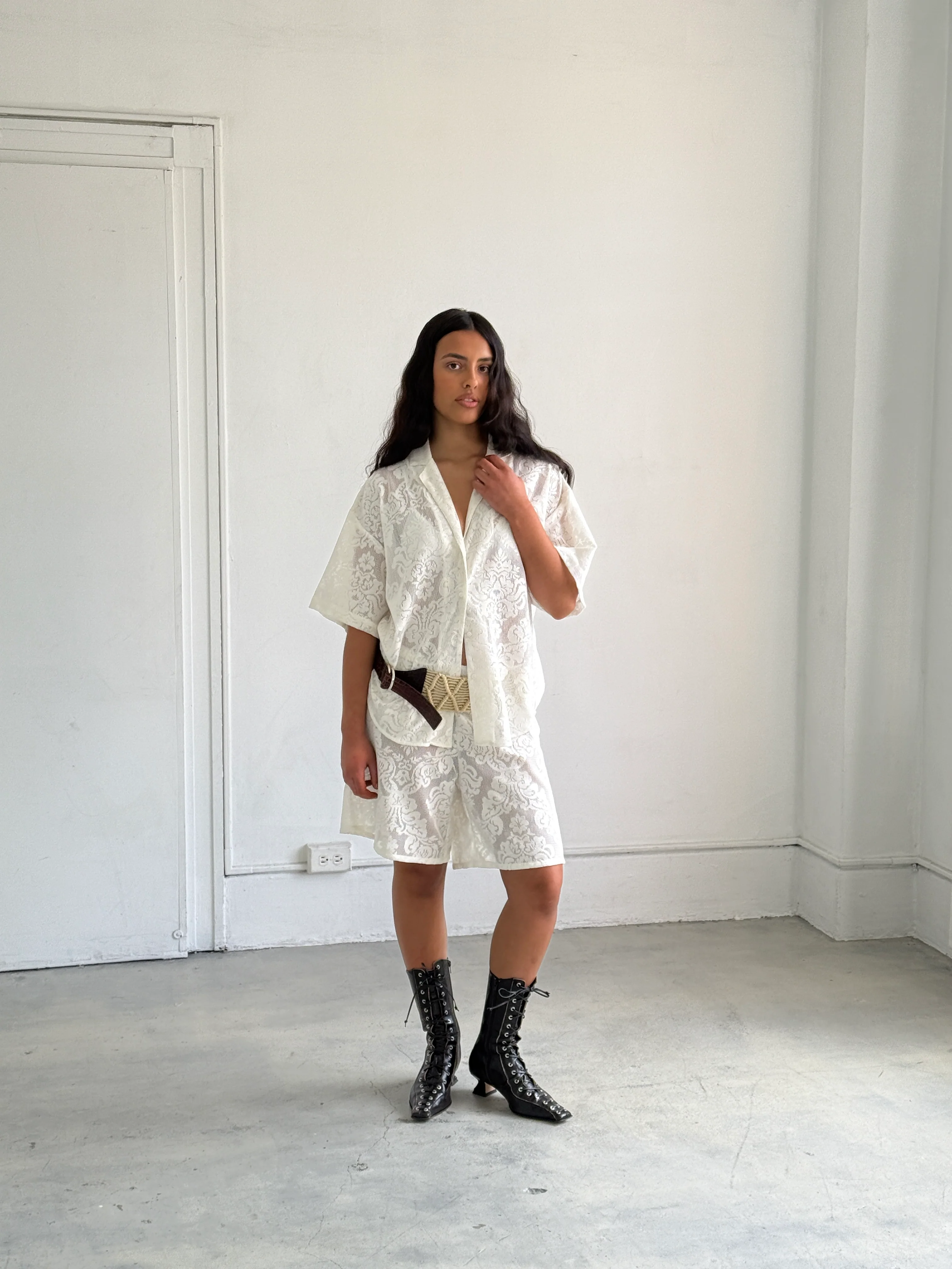 Lace Romeo Button Down - Ready to Ship - Image 14