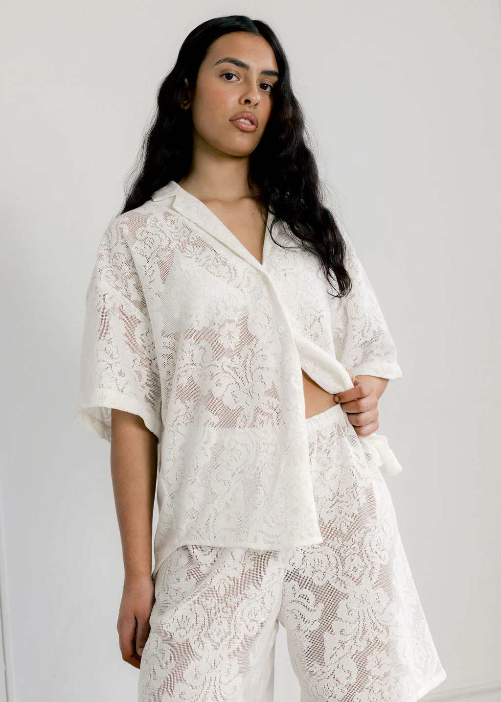 Lace Romeo Button Down - Ready to Ship - Image 8