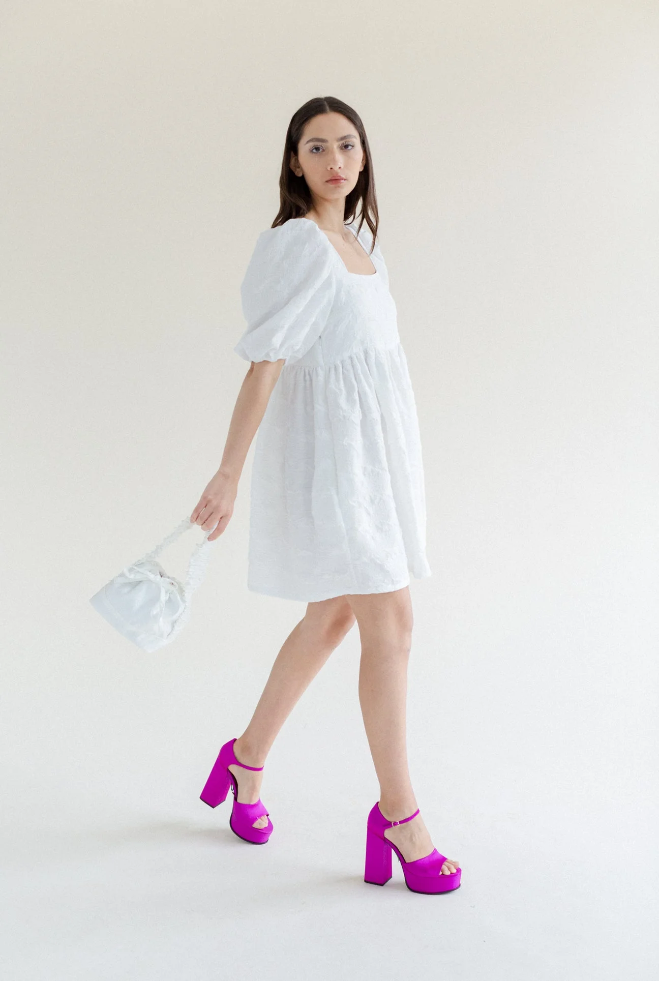 Manon Mini Puff Dress - Ready To Ship - Image 4