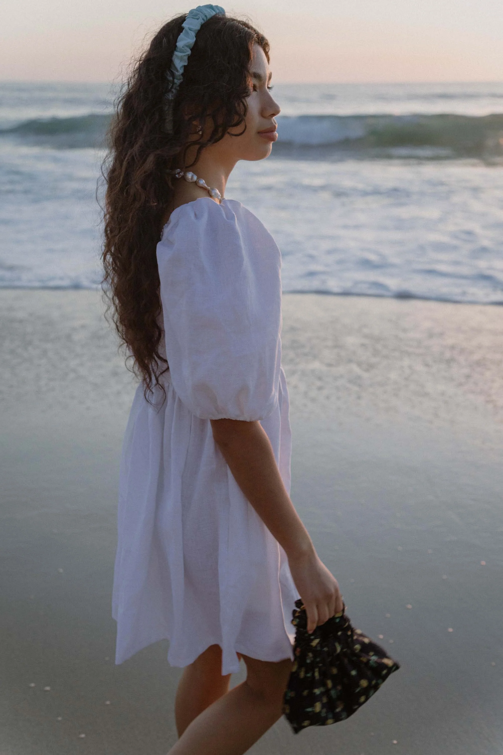 Nati Dress in Crinkle Crepe - Image 6
