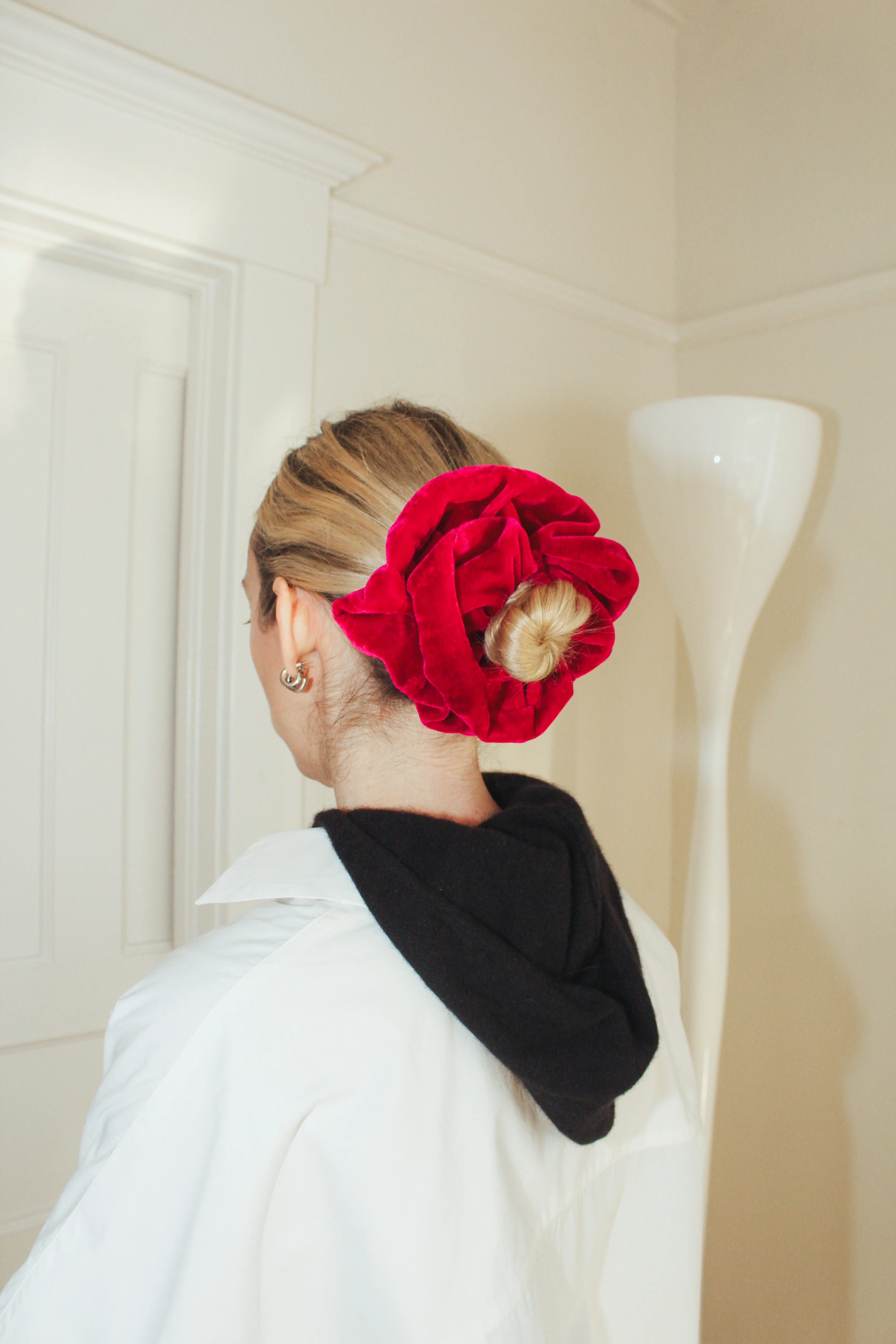 Oversized Velvet Scrunchie - Image 2