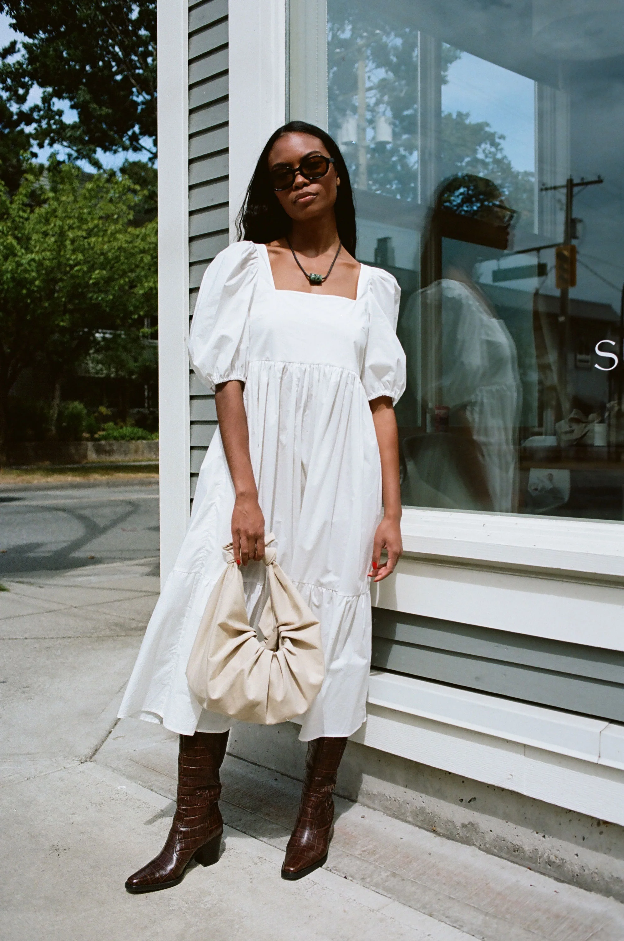 Serenity Puff Dress - Image 7